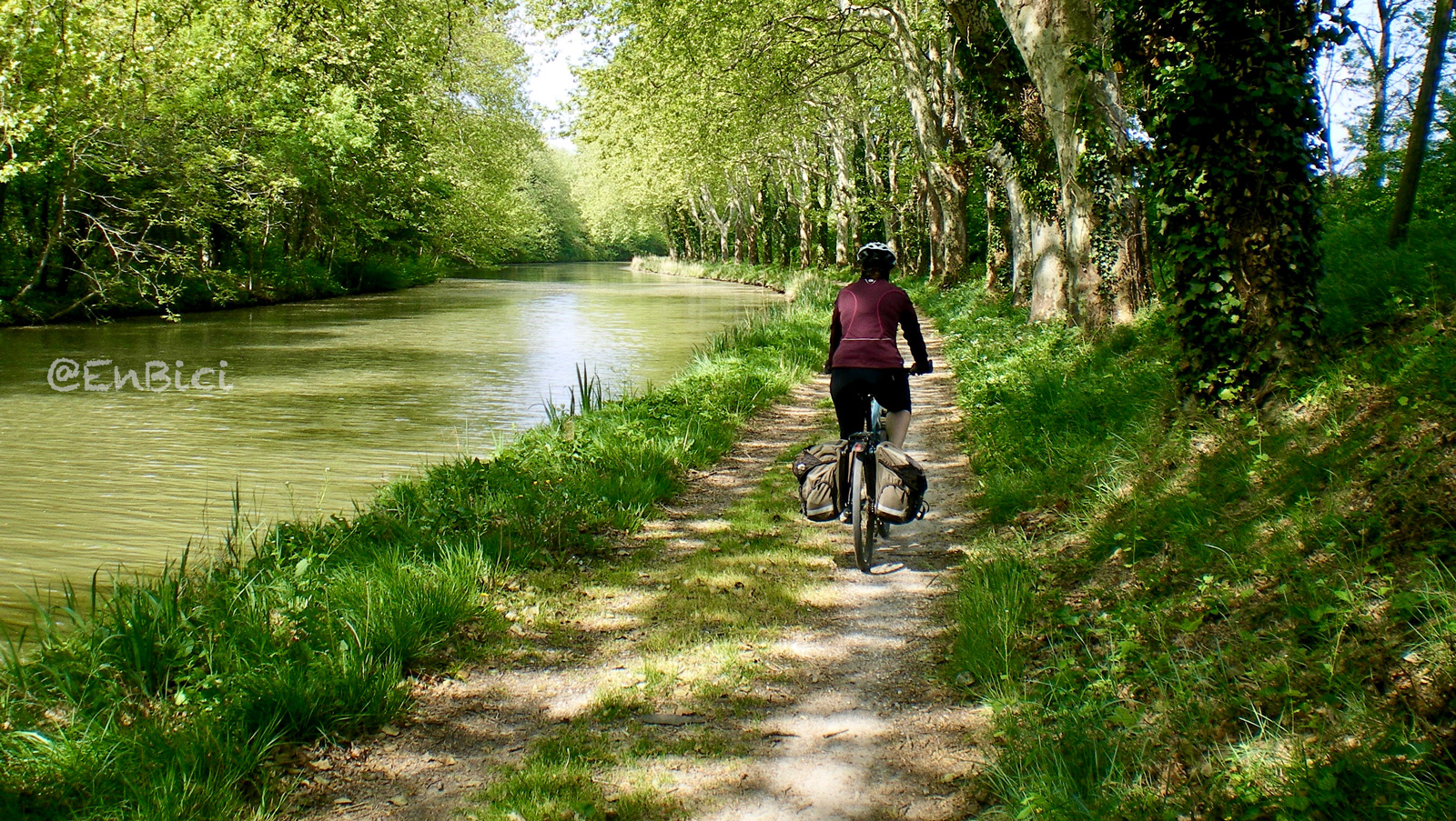 Camino de sirga Canal du Midi en bicicleta