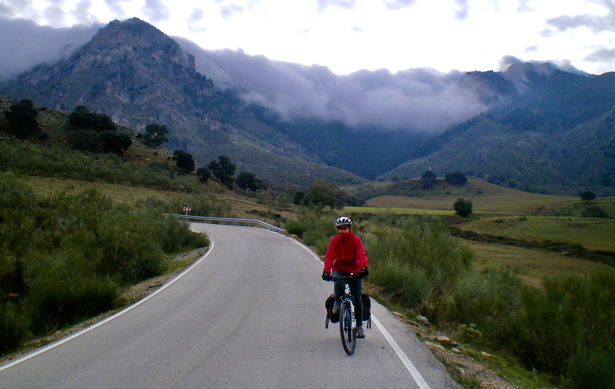 Sierra de las Nieves en Andalucia, bicicleta